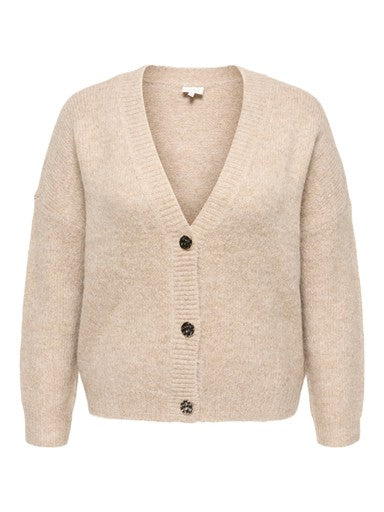 Cardigan con bottoni gioiello