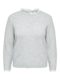 Maglione con colletto in pizzo