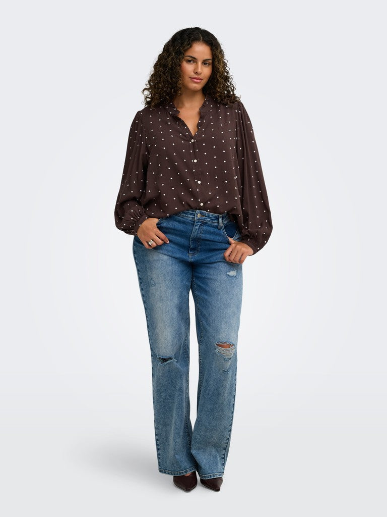 Camicia fantasia a pois