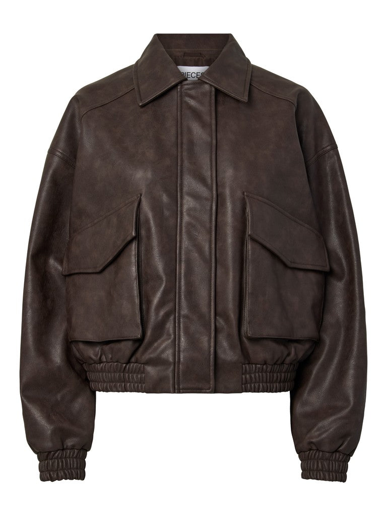 Bomber in ecopelle