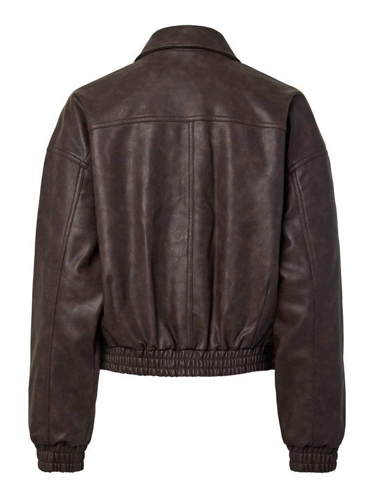 Bomber in ecopelle