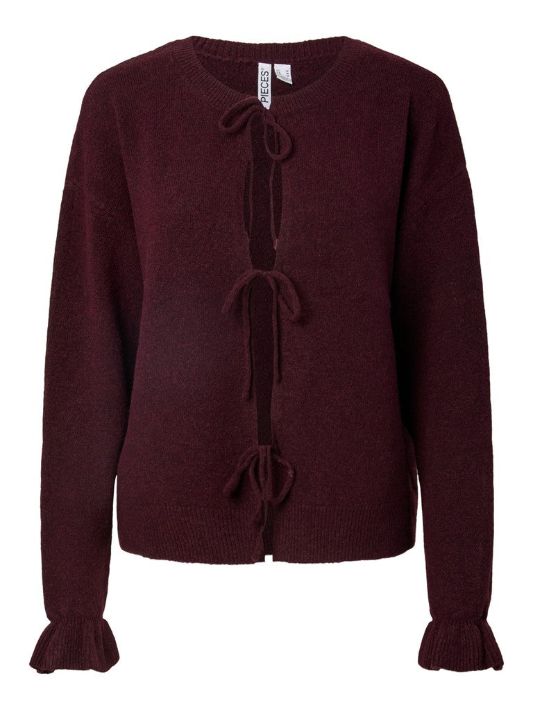 Cardigan in maglia con fiocchi