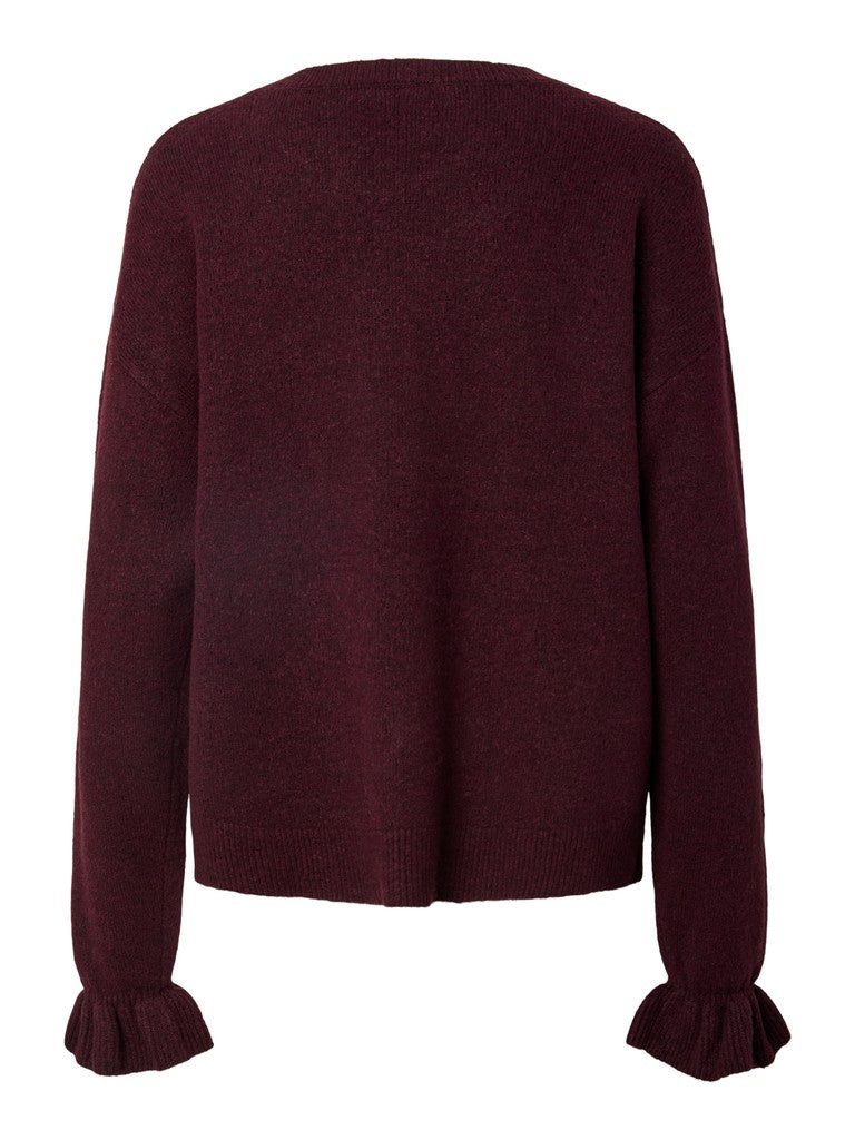 Cardigan in maglia con fiocchi