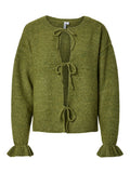 Cardigan in maglia con fiocchi
