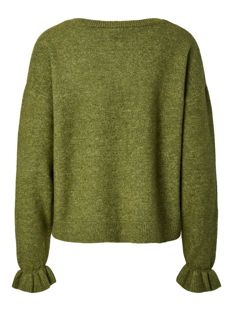 Cardigan in maglia con fiocchi
