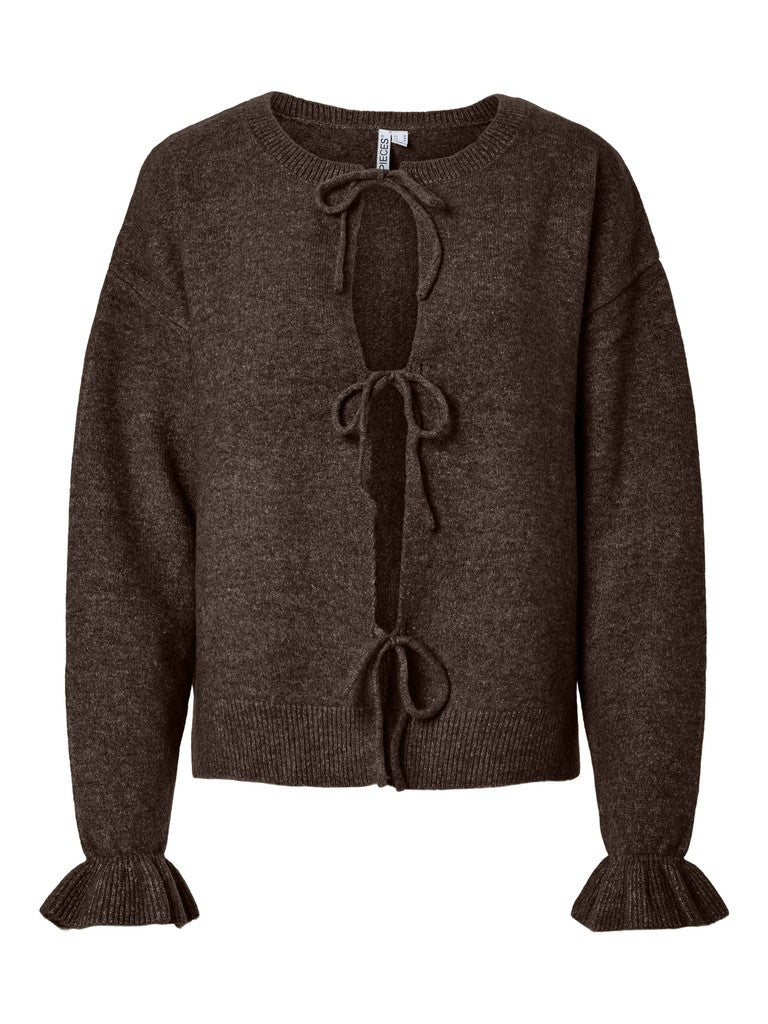 Cardigan in maglia con fiocchi