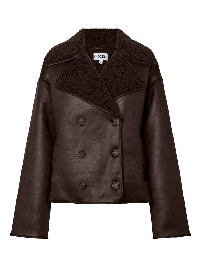 Cappotto teddy doppiopetto