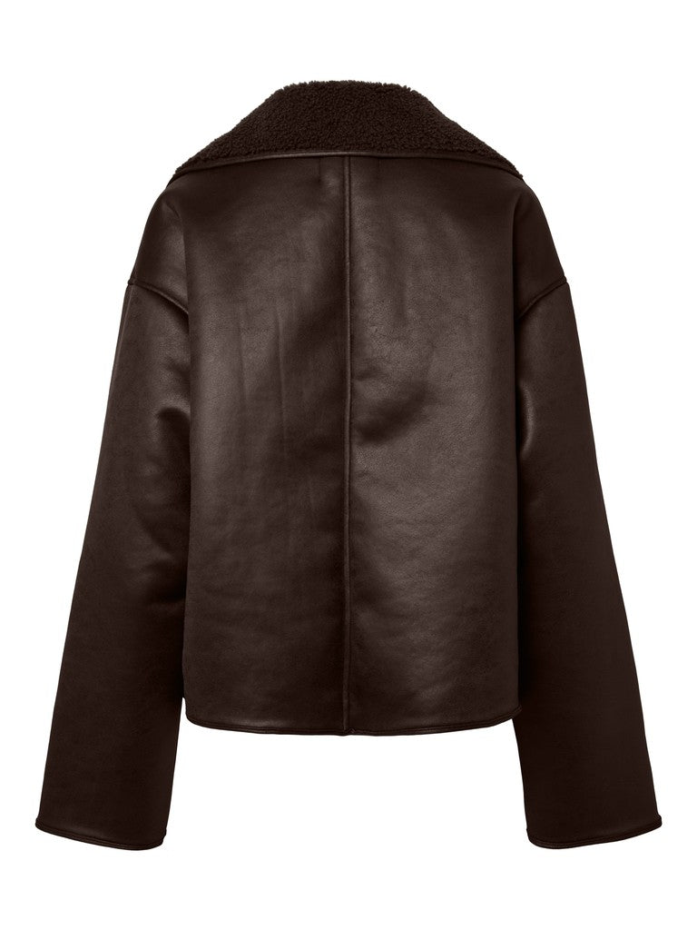 Cappotto teddy doppiopetto