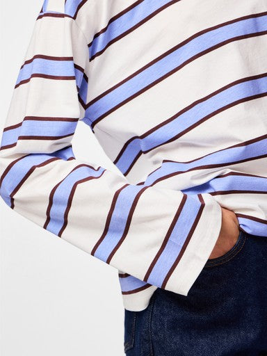 T-shirta a maniche lunghe a righe