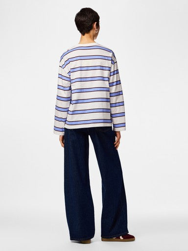 T-shirta a maniche lunghe a righe