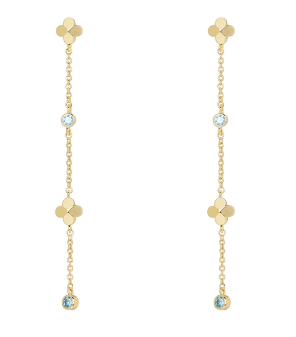 Orecchini lunghi Juliet - Blu