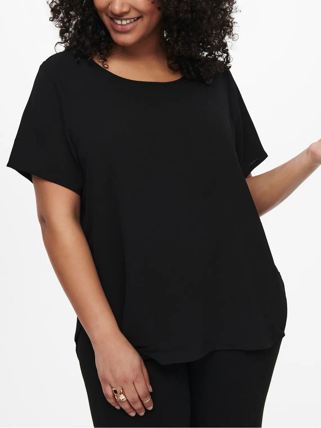 Blusa manica corta taglie curvy