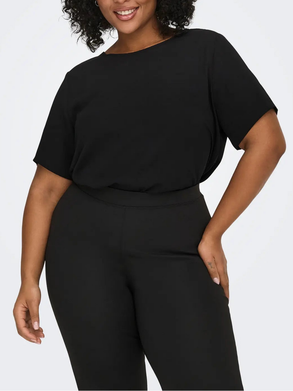 Blusa manica corta taglie curvy