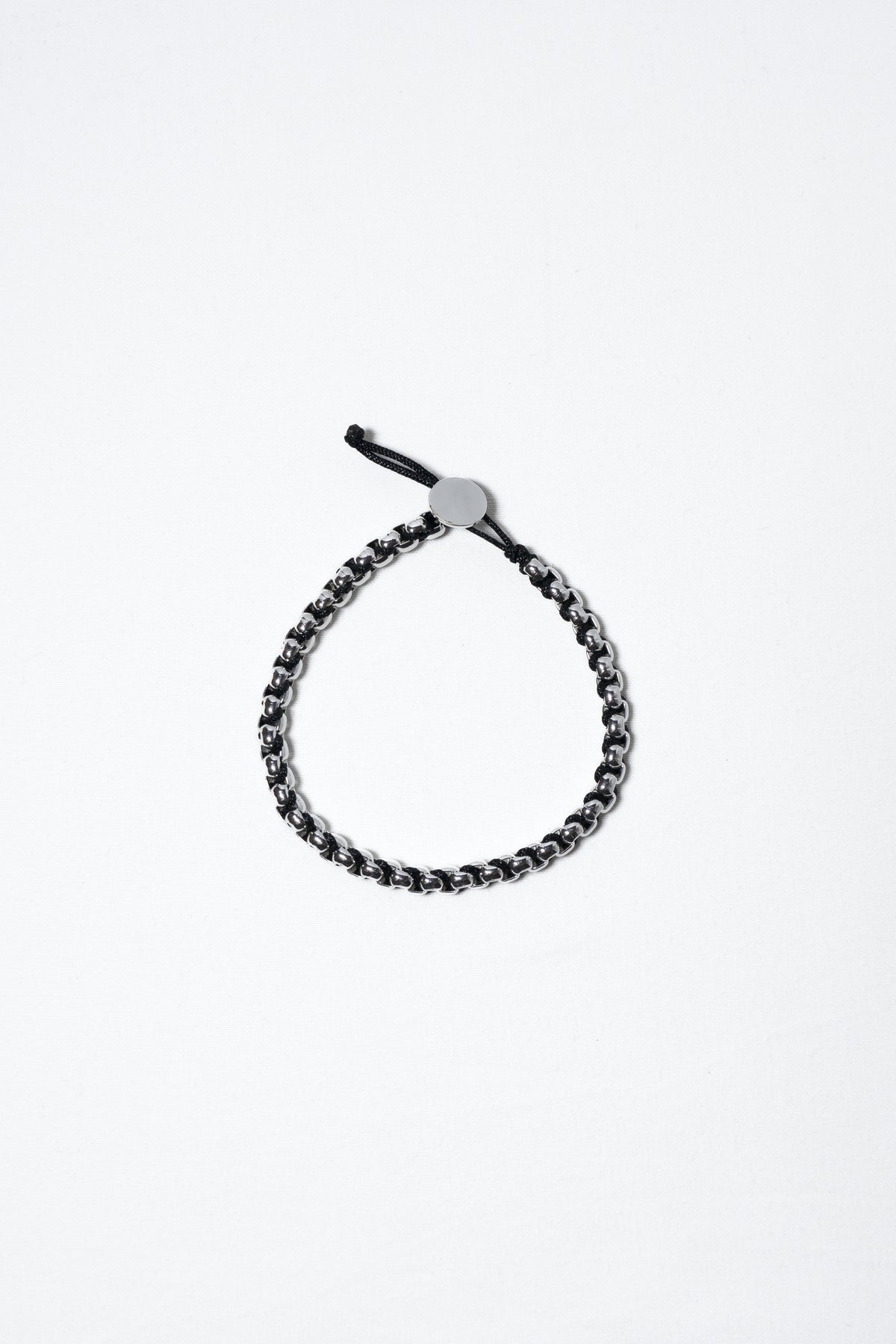 Bracciale in acciaio e cordino