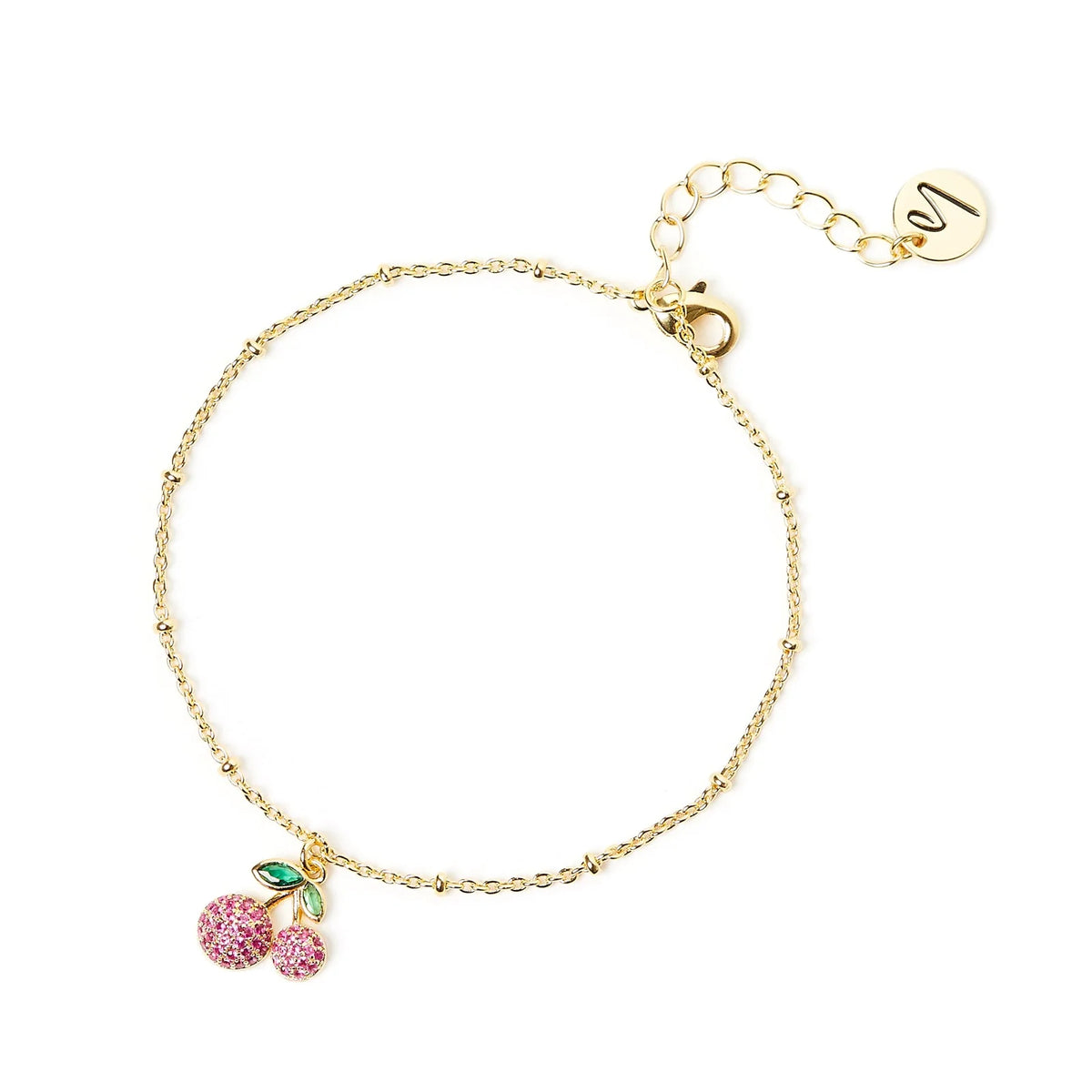 Bracciale con pavé ciliegie juicy by Sodini