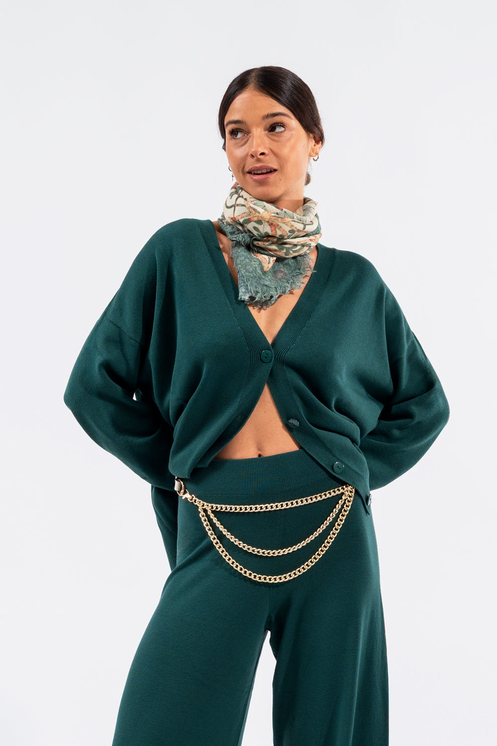 Cardigan con bottoni