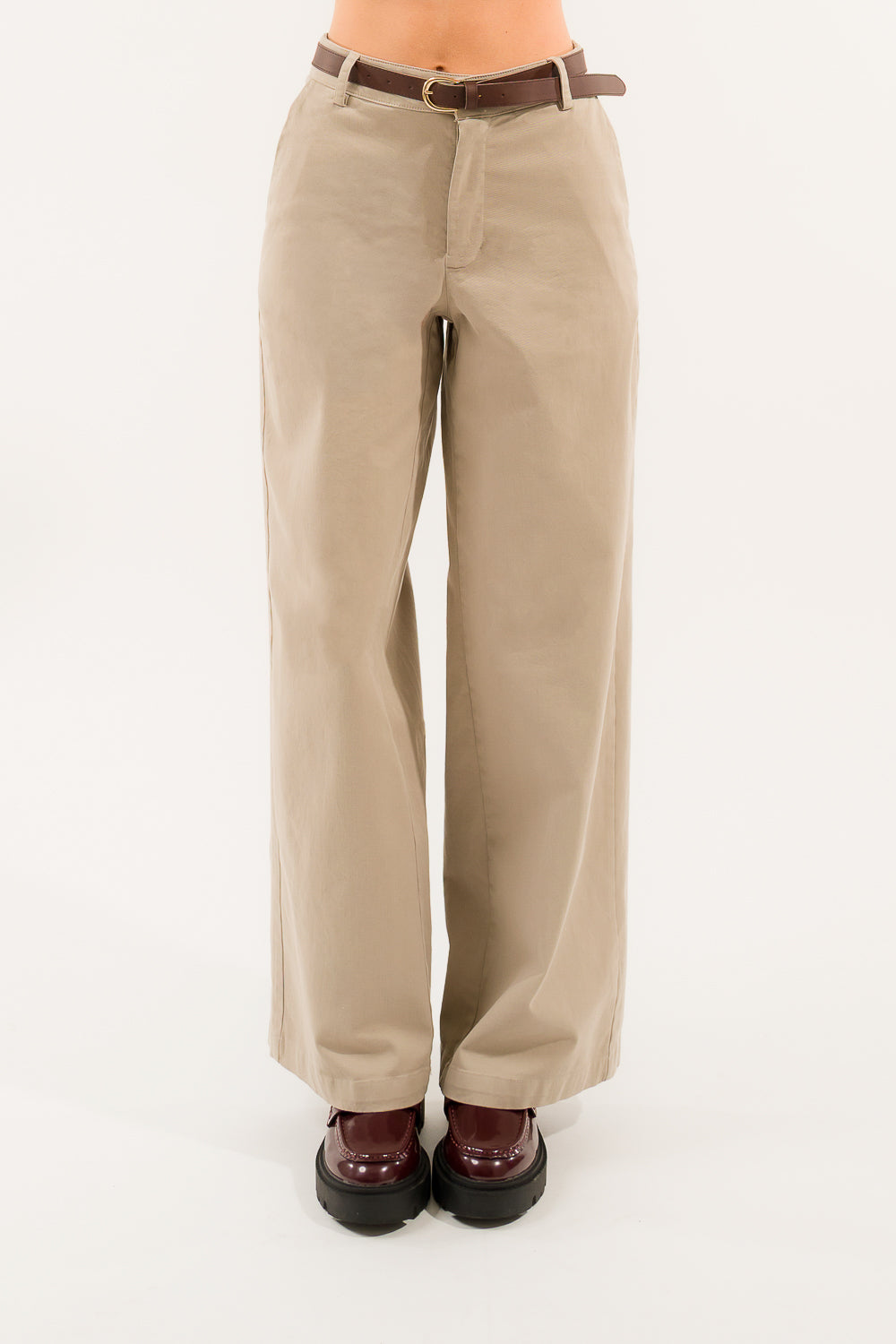 Pantalone chino con cintura