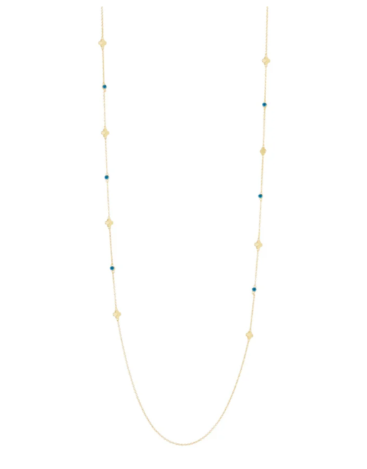 Collana lunga fiori cilindretti Juliet
