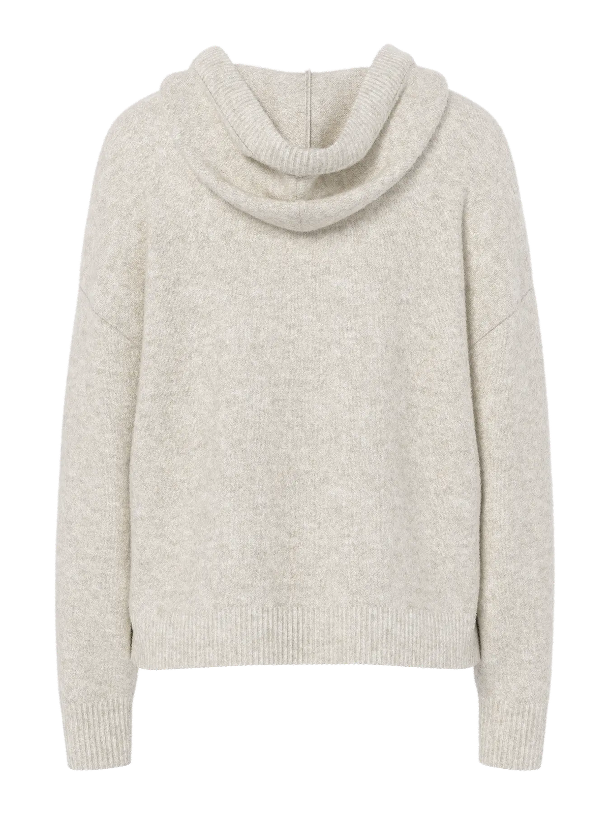 Felpa in maglia con cappuccio