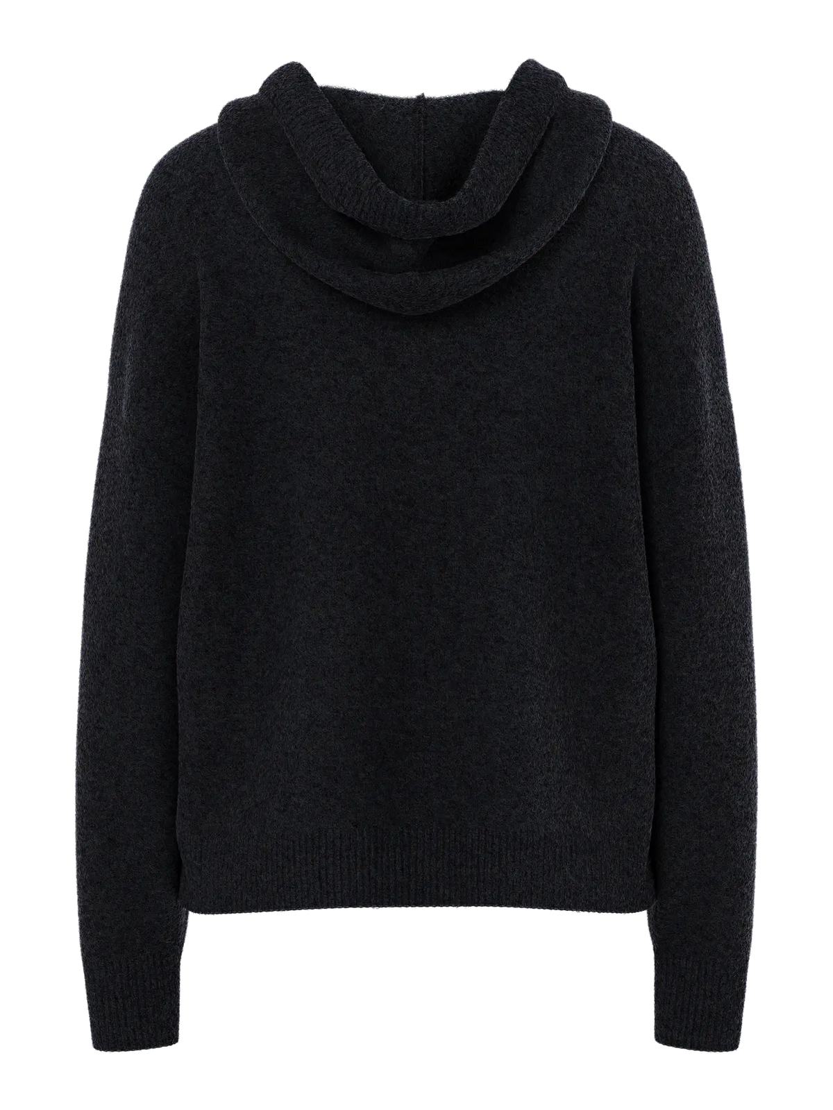Felpa in maglia con cappuccio