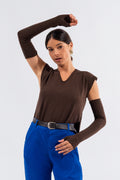 Gilet scollo a V