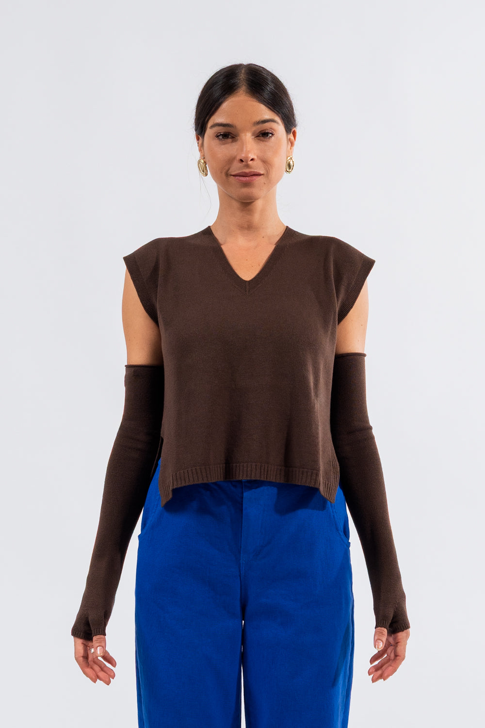 Gilet scollo a V