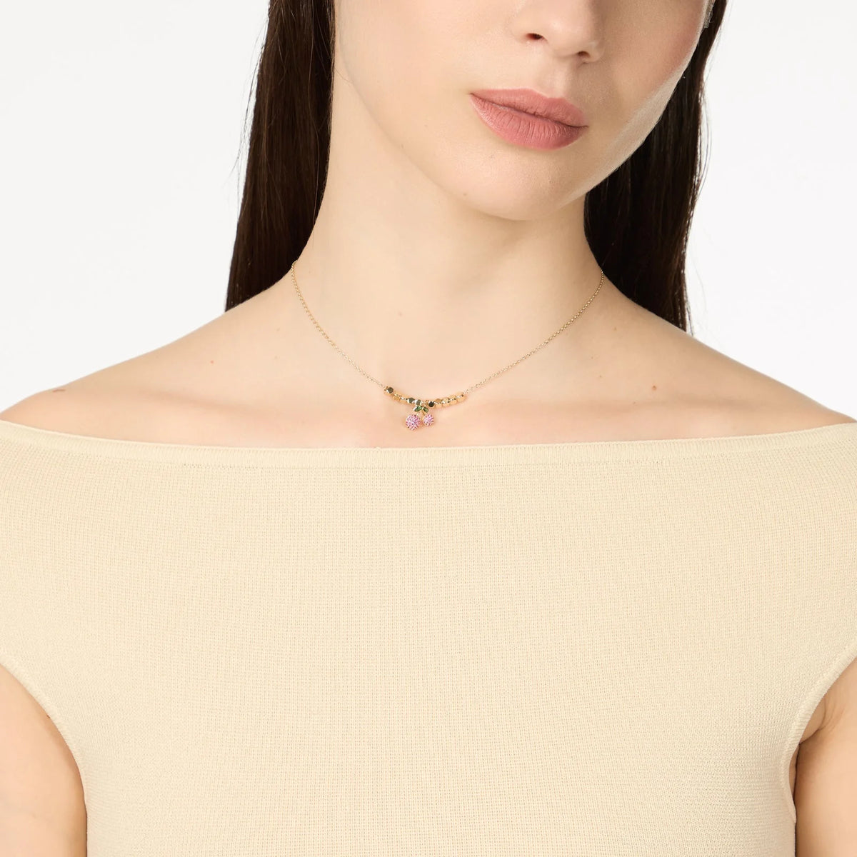 Girocollo con pavé ciliegine Juicy by Sodini