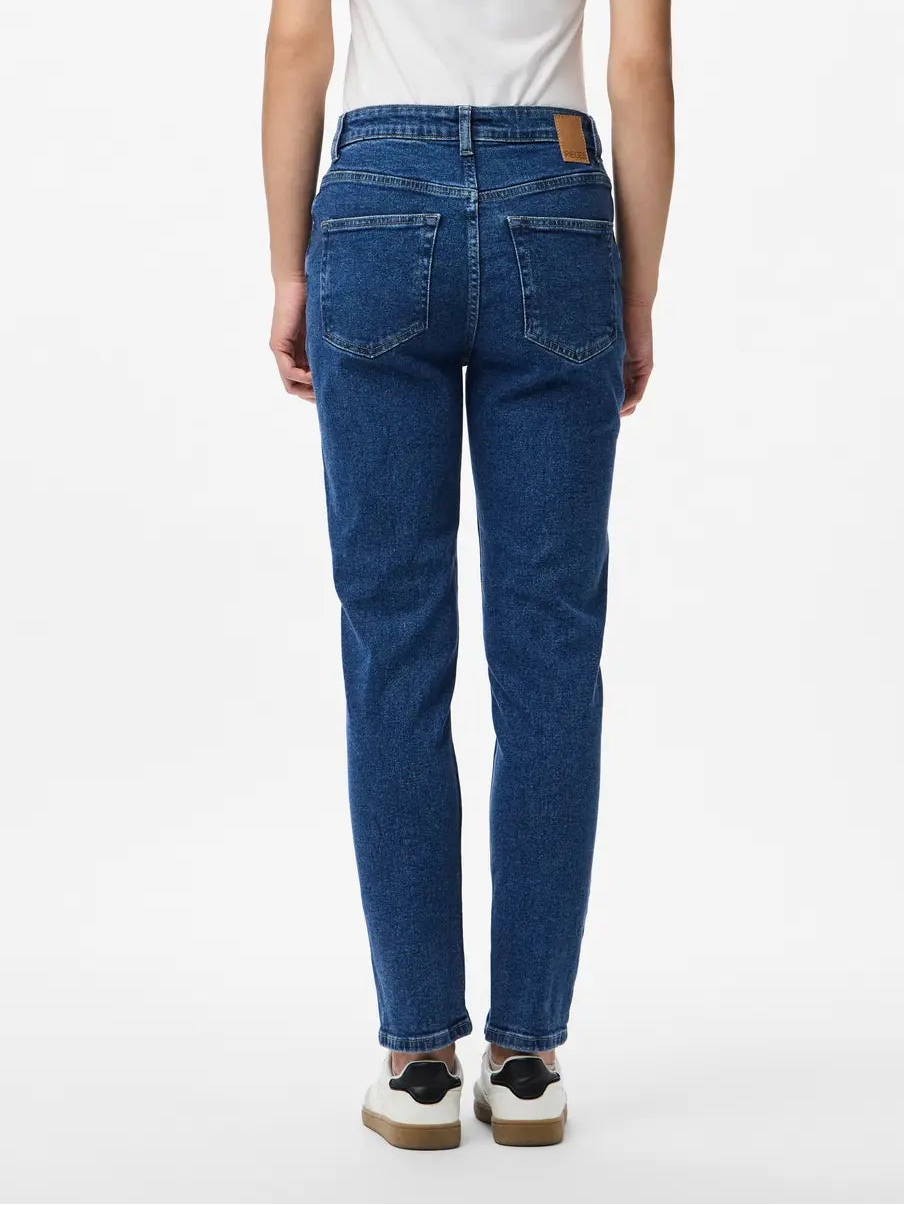 Jeans da donna dritti lavaggio medio