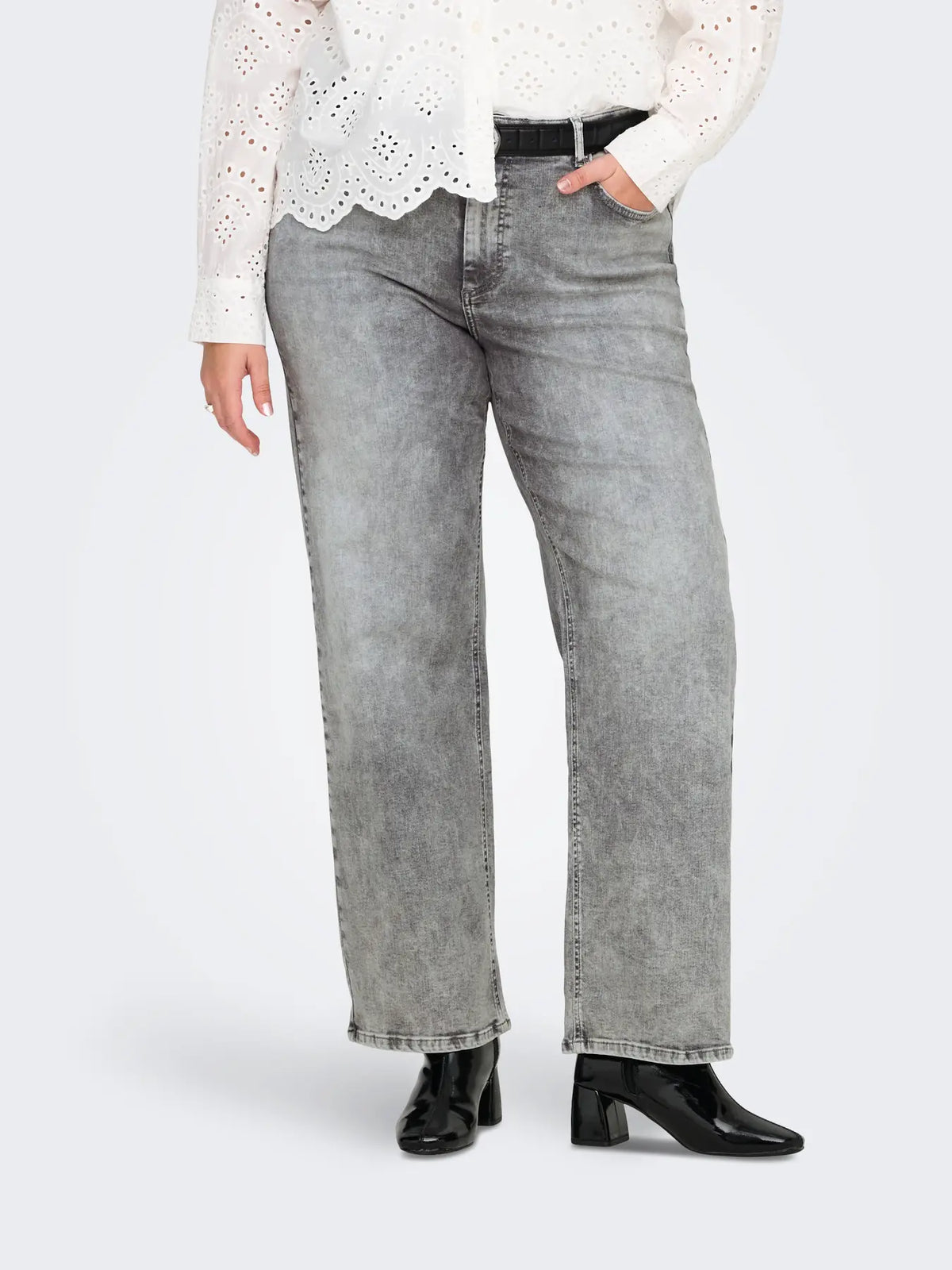 Jeans da donna grigi taglie curvy