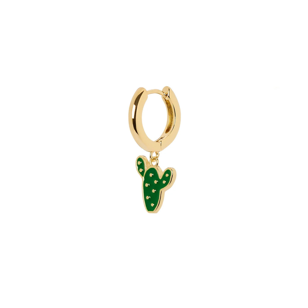 Orecchini a cerchietto con cactus summer mania by Sodini