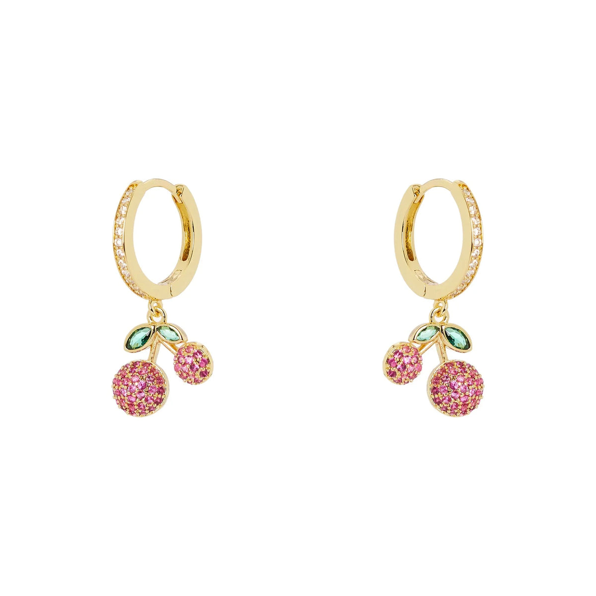 Orecchini cerchio e ciliegie pavé Juicy by Sodini