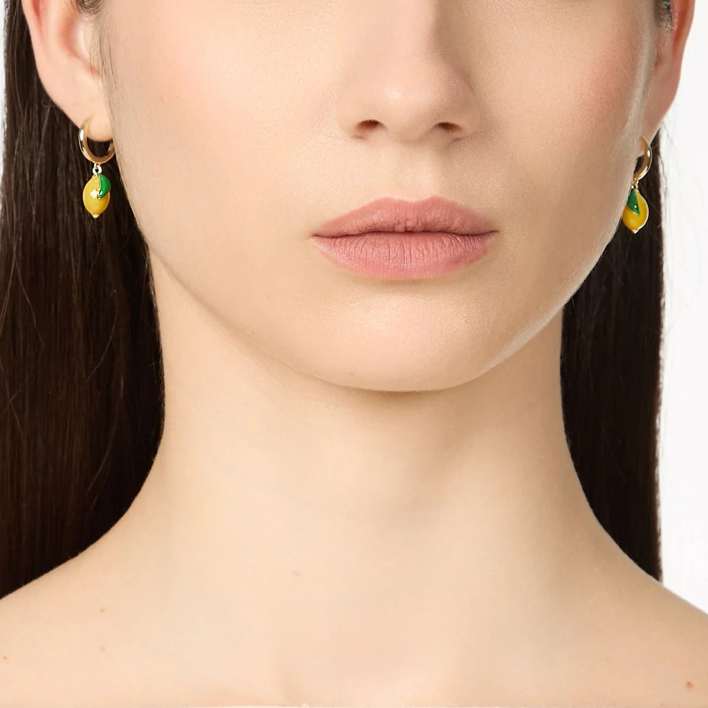 Orecchini cerchio e limone Juicy by Sodini