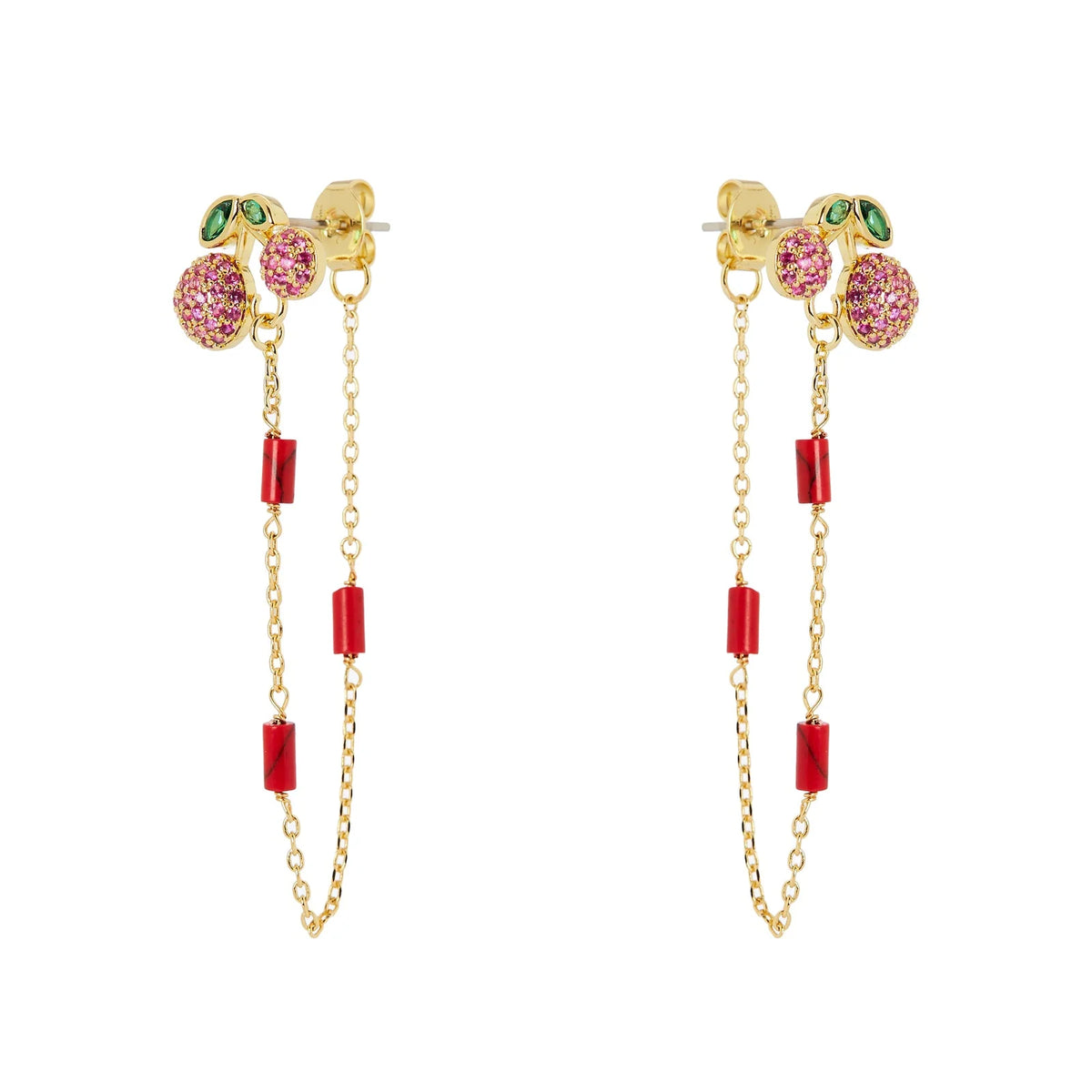Orecchini ciliegie e catenella Juicy by Sodini