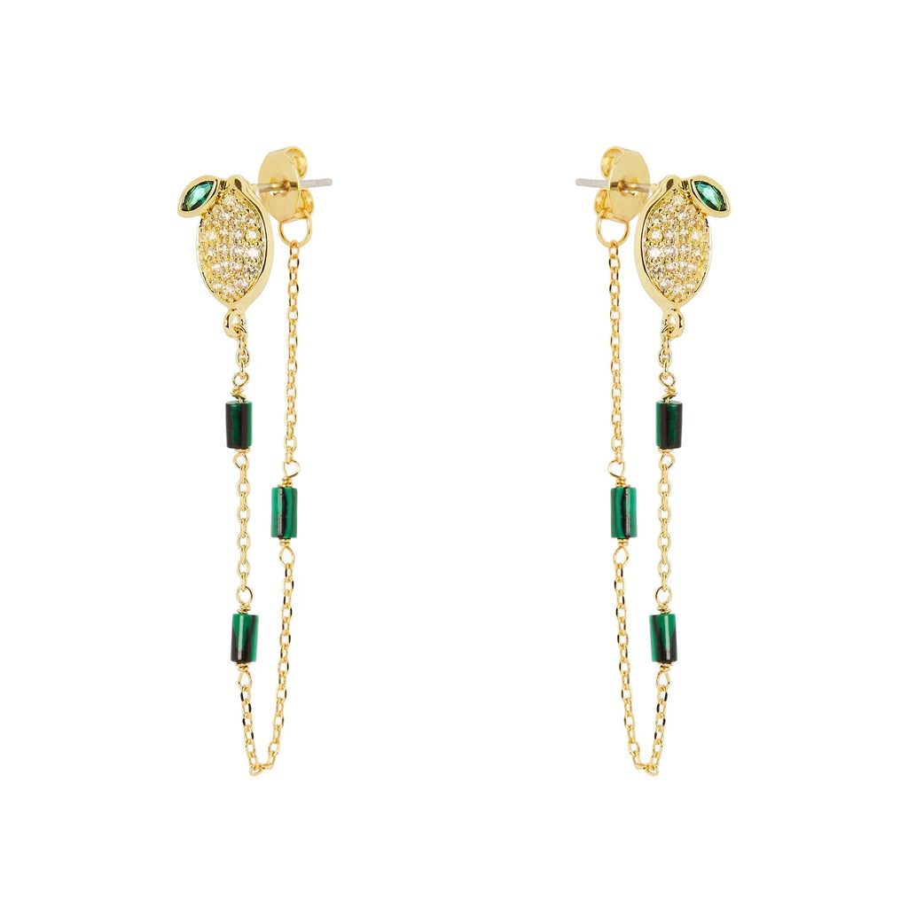 Orecchini limone e catenella Juicy by Sodini