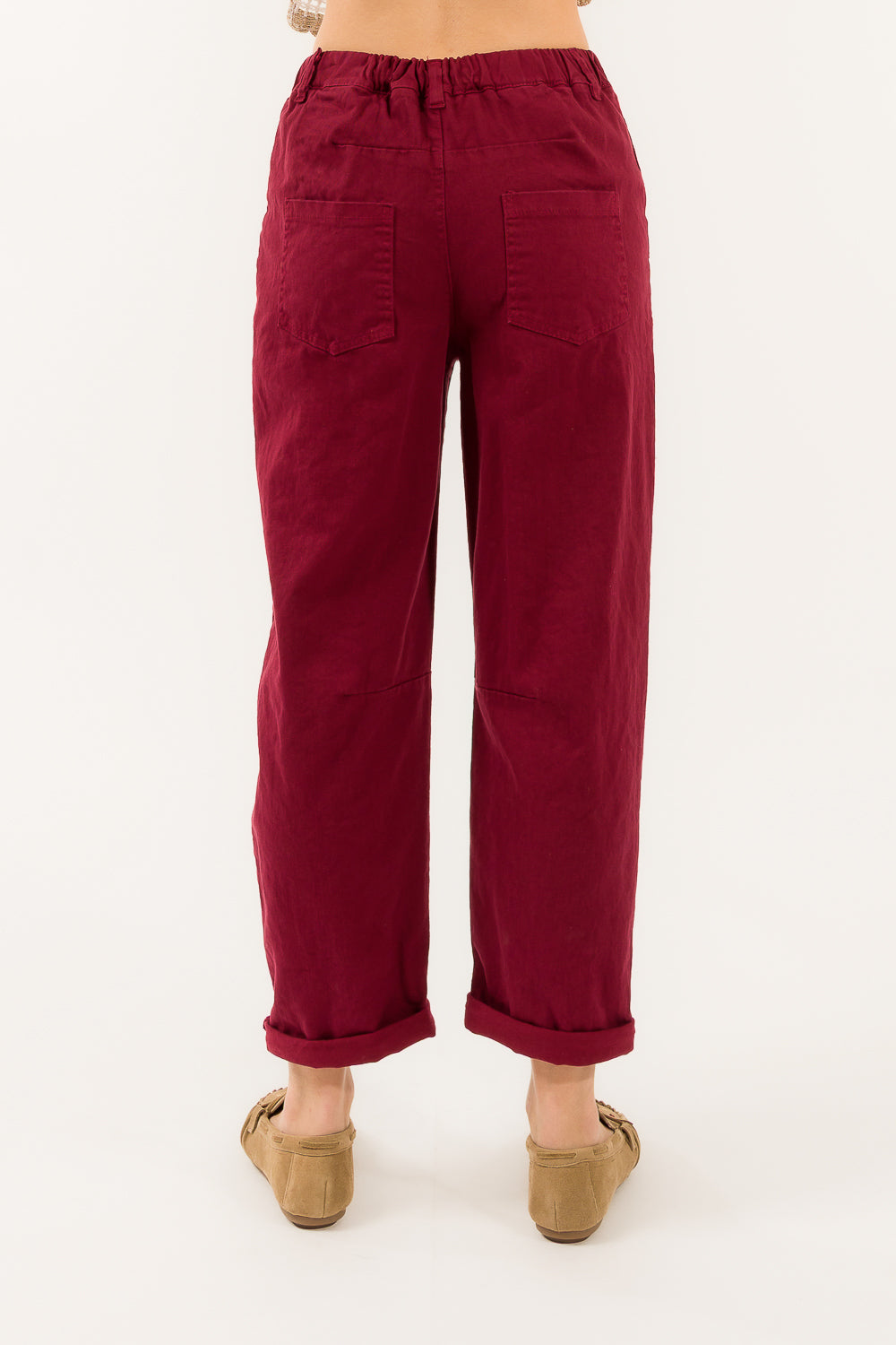 Pantalone vita bassa barrel Kontatto
