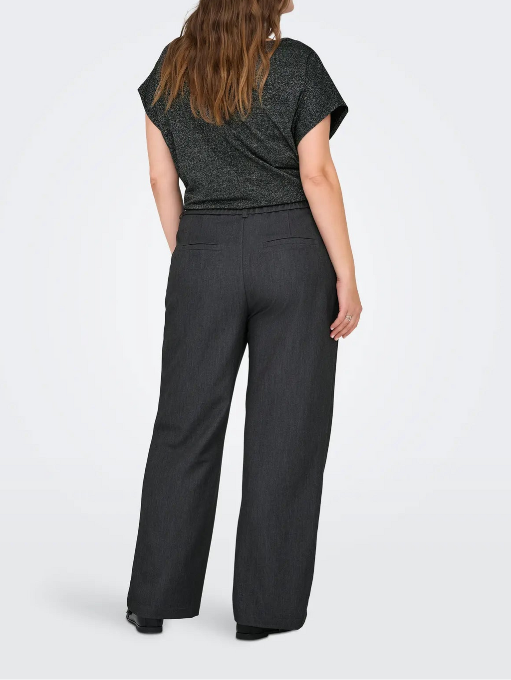 Pantalone da donna sartoriale grigio taglie curvy