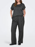 Pantalone da donna sartoriale grigio taglie curvy